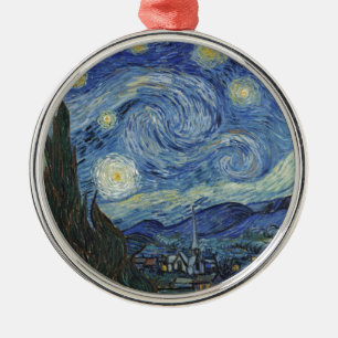 Vincent van Gogh   The Starry Night, June 1889 Metal Tree Decoration