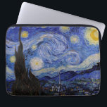 Vincent Van Gogh - The Starry night Laptop Sleeve<br><div class="desc">The Starry Night / La nuit etoilee - Vincent Van Gogh in 1889</div>