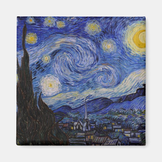 Vincent Van Gogh - The Starry night Magnet (Front)
