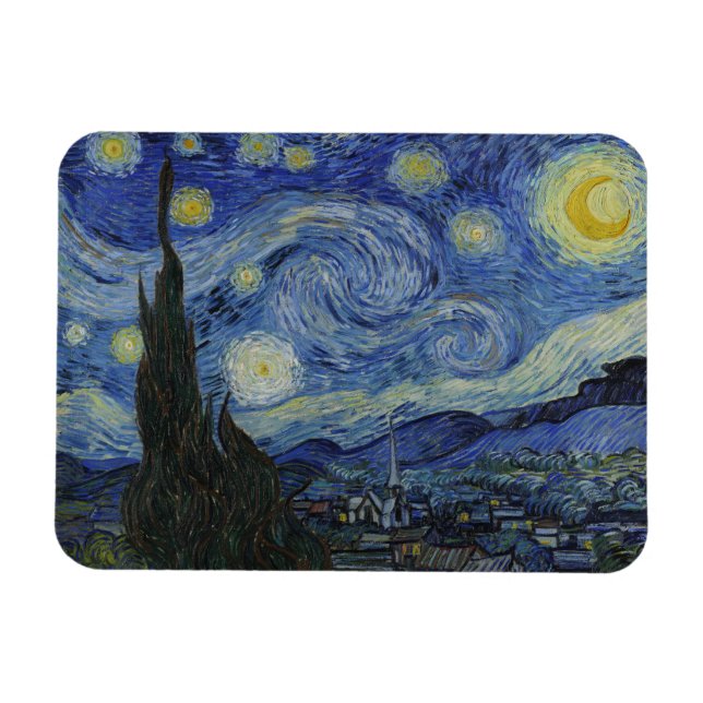 Vincent Van Gogh, The Starry Night Magnet (Horizontal)