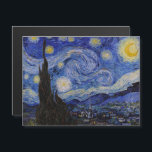 Vincent Van Gogh - The Starry night Magnetic Card<br><div class="desc">The Starry Night / La nuit etoilee - Vincent Van Gogh in 1889</div>