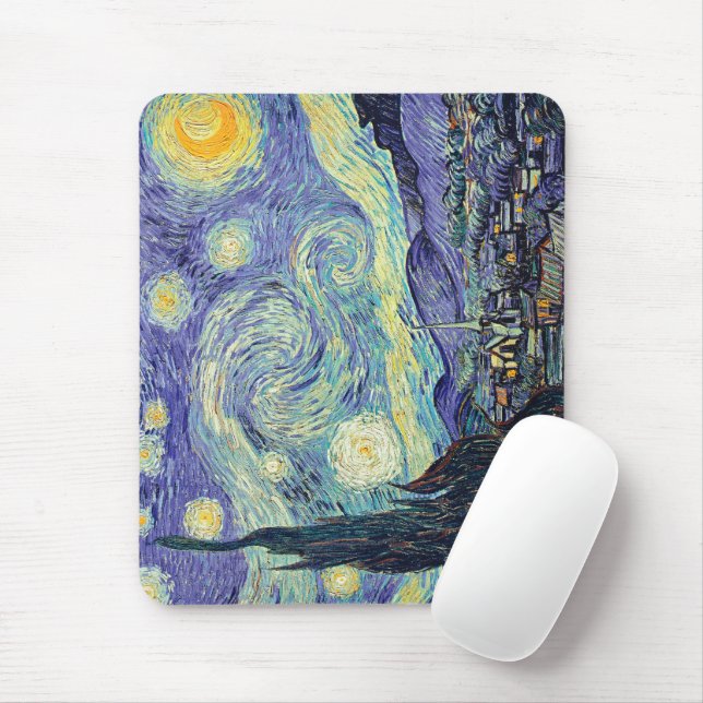 Vincent Van Gogh. The Starry Night   Mouse Pad (With Mouse)
