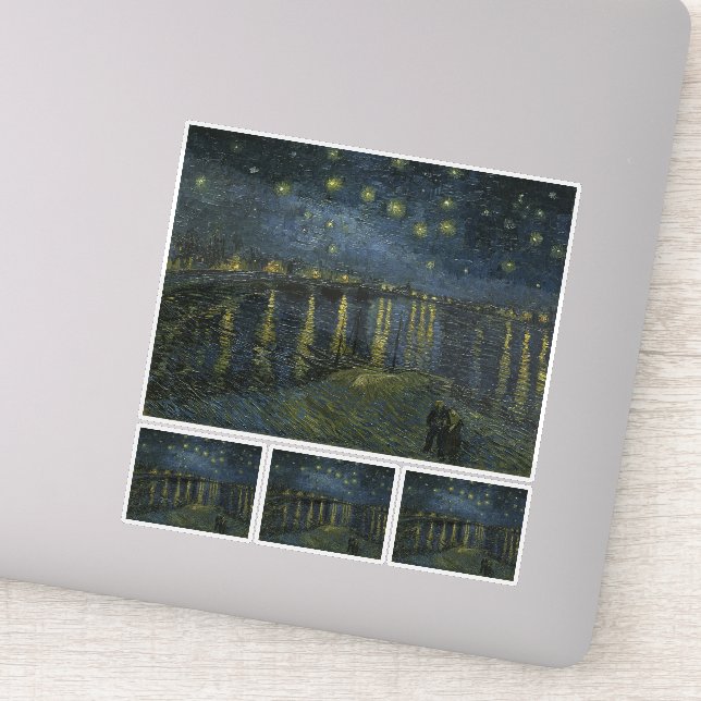 Vincent Van Gogh, The Starry Night Over the Rhone (Detail)