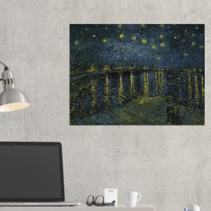 Vincent Van Gogh, The Starry Night Over the Rhone Foil Prints