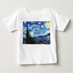 Vincent Van Gogh, The Starry Night painting Baby T-Shirt