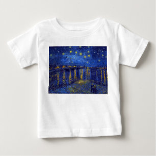 Vincent Van Gogh, The Starry Night painting Baby T-Shirt