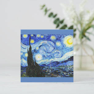 Vincent Van Gogh, The Starry Night painting Holiday Card