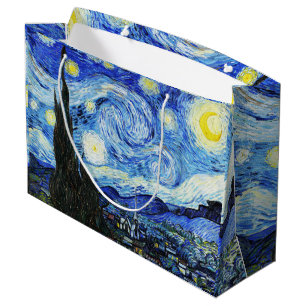 Vincent Van Gogh, The Starry Night painting Large Gift Bag