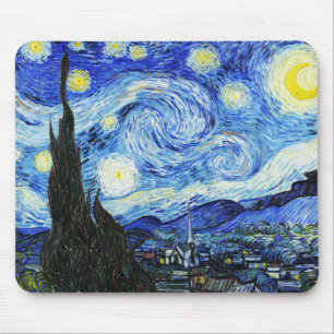 Vincent Van Gogh, The Starry Night painting Mouse Pad