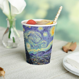 Vincent Van Gogh/ The Starry Night   Paper Cups