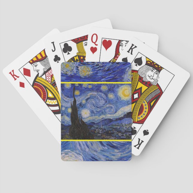 Vincent Van Gogh - The Starry night Playing Cards (Back)