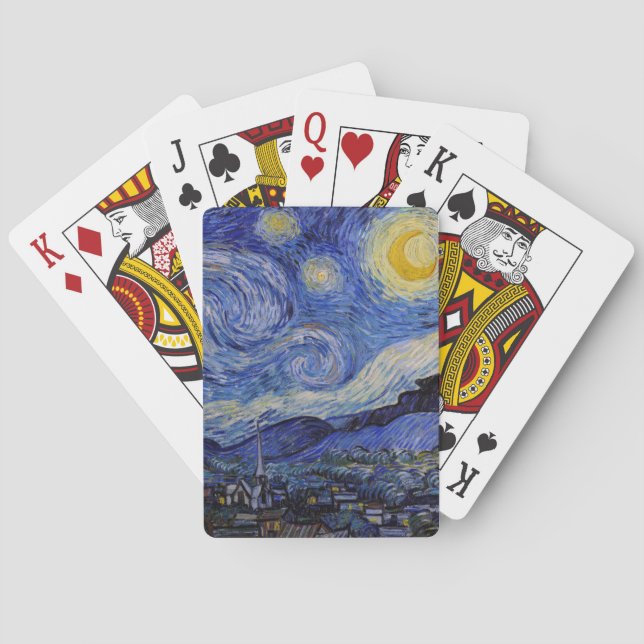 Vincent Van Gogh - The Starry night Playing Cards (Back)