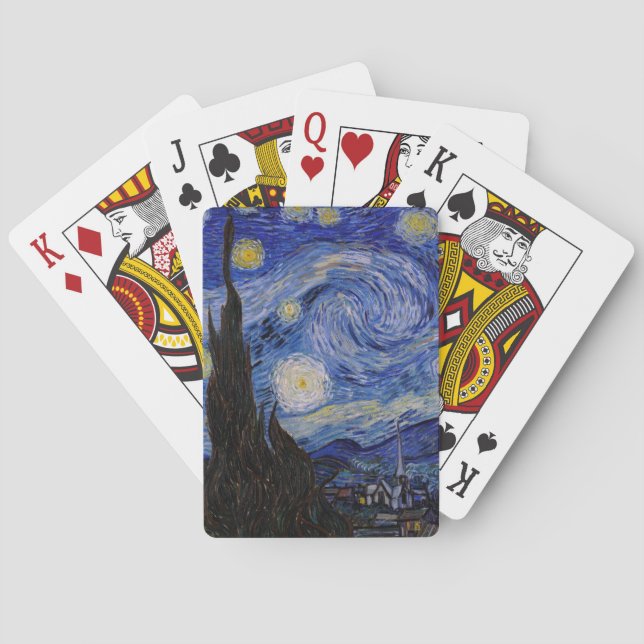 Vincent Van Gogh - The Starry night Playing Cards (Back)
