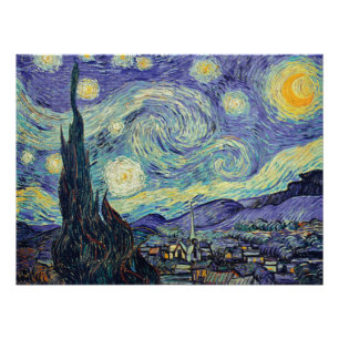 Vincent Van Gogh The Starry Night   Poster