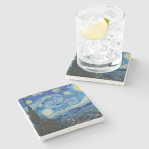 Vincent Van Gogh The Starry Night Stone Coaster