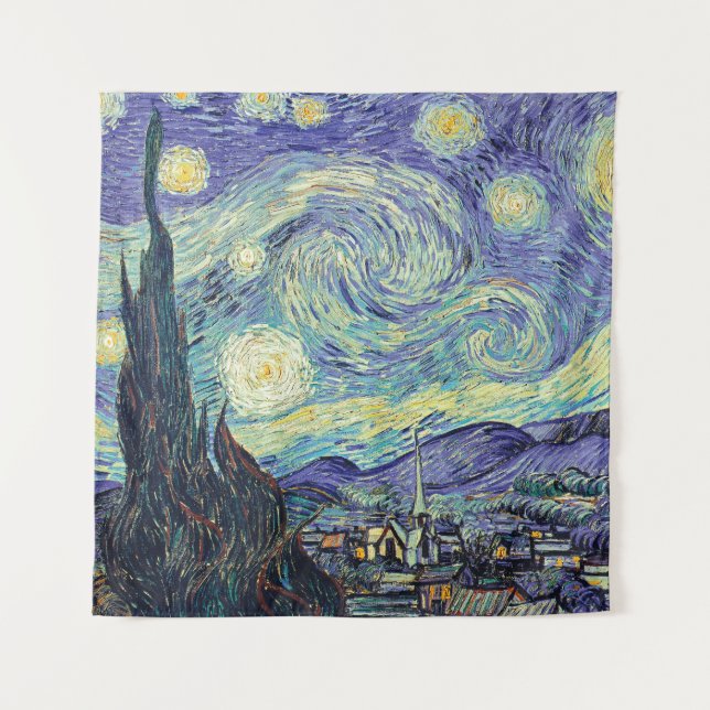 Vincent Van Gogh The Starry Night   Tapestry (Front)