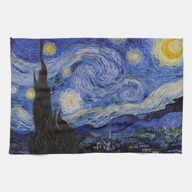 Vincent Van Gogh - The Starry night Tea Towel (Horizontal)