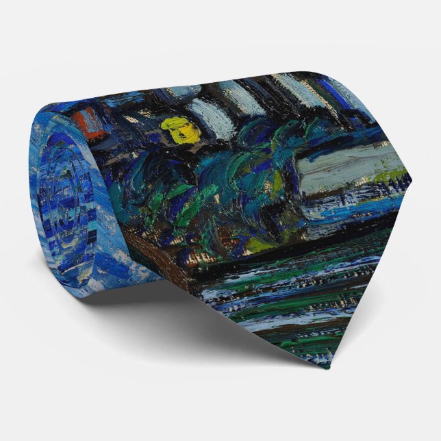 Vincent Van Gogh The Starry Night Tie (Rolled)