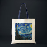 Vincent Van Gogh The Starry Night Tote Bag<br><div class="desc">Vincent Van Gogh's The Starry Night Detail</div>