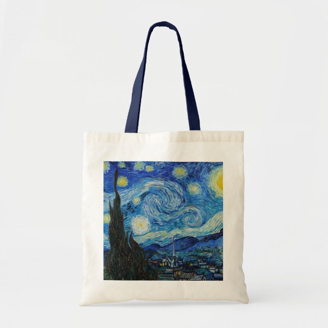 Vincent Van Gogh The Starry Night Tote Bag (Front)