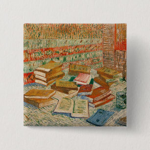 Vincent van Gogh   The Yellow Books, 1887 15 Cm Square Badge