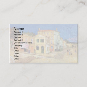 Vincent Van Gogh - The Yellow House - Fine Art Business Card