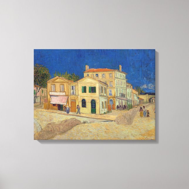 Vincent van Gogh - The Yellow House / The Street Canvas Print (Front)