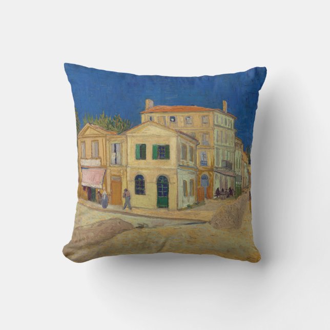 Vincent van Gogh - The Yellow House / The Street Cushion (Front)