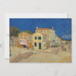 Vincent van Gogh - The Yellow House / The Street Invitation