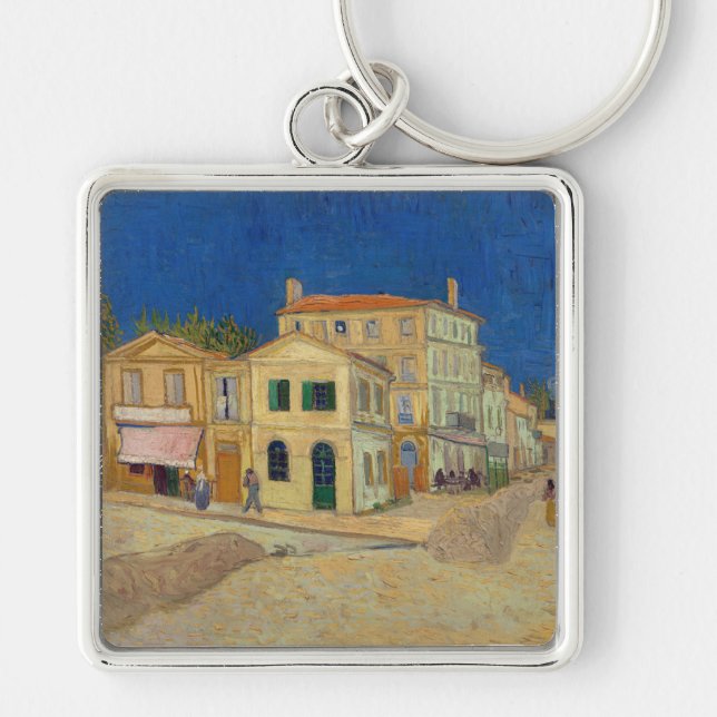 Vincent van Gogh - The Yellow House / The Street Key Ring (Front)