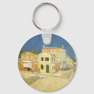Vincent van Gogh - The Yellow House (The Street) Key Ring