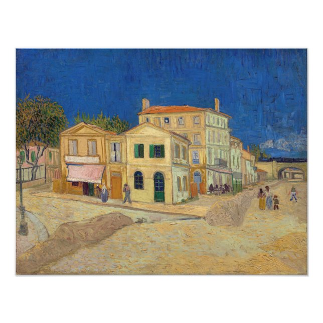Vincent van Gogh - The Yellow House / The Street Photo Print (Front)