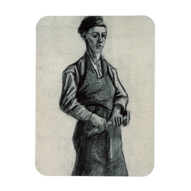 Vincent van Gogh | The Young Blacksmith, 1882 Magnet (Vertical)