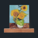 Vincent Van Gogh - Three Sunflowers in a Vase Picture Ledge<br><div class="desc">Three Sunflowers in a Vase / Vase avec trois tournesols - Vincent Van Gogh,  August 1888 - Sunflowers 1888 first version (F453)</div>