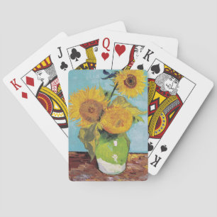 Vincent Van Gogh - Three Sunflowers in a Vase Playing Cards