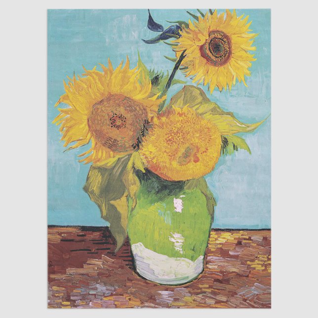 Vincent Van Gogh - Three Sunflowers in a Vase Tissue Paper (Creator Uploaded)