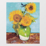 Vincent Van Gogh - Three Sunflowers in a Vase Wall Decal<br><div class="desc">Three Sunflowers in a Vase / Vase avec trois tournesols - Vincent Van Gogh,  August 1888 - Sunflowers 1888 first version (F453)</div>