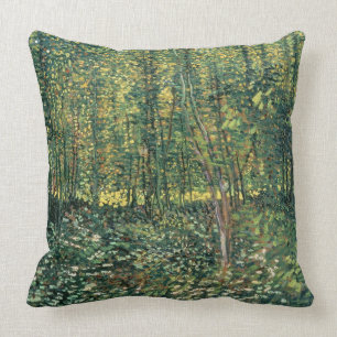 Vincent van Gogh Trees and Undergrowth, 1887 Cushion