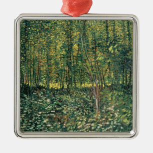 Vincent van Gogh   Trees and Undergrowth, 1887 Metal Tree Decoration