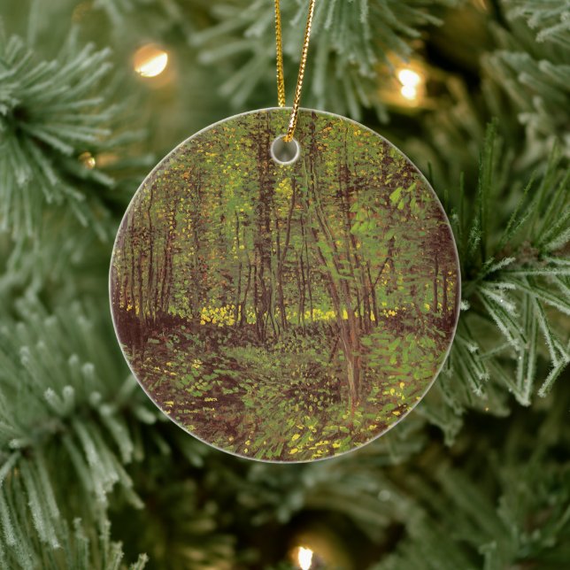 Vincent van Gogh - Trees and Undergrowth Ceramic Tree Decoration (Tree)