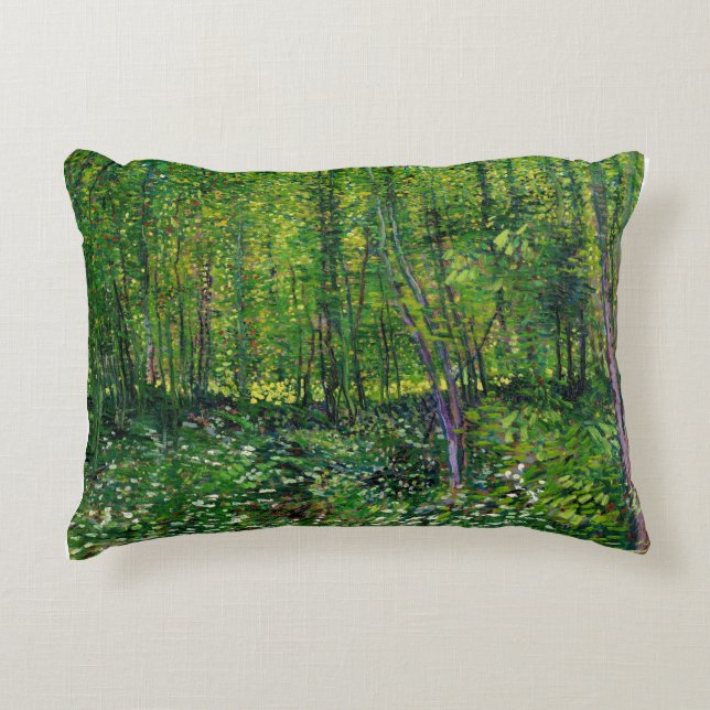 Vincent Van Gogh Trees And Undergrowth Decorative Cushion (Front)