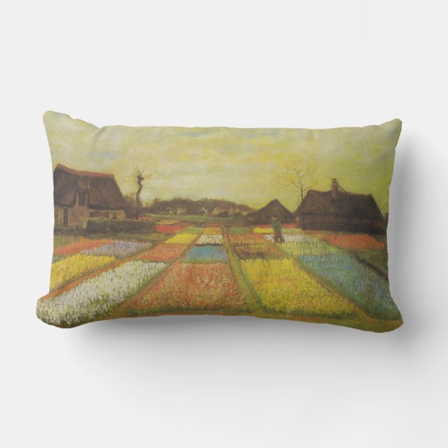 Vincent Van Gogh Tulip Fields Double Sided Pillow (Front)