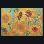 Vincent Van Gogh Twelve Sunflowers In A Vase Tissue Paper<br><div class="desc">Vincent Van Gogh Twelve Sunflowers In A Vase Floral Fine Art Painting Sunflowers (original title, in French: Tournesols) are the subject of two series of still life paintings by the Dutch Post-Impressionist painter Vincent van Gogh. The earlier series painted in Paris in 1887 depicts the flowers lying on the ground,...</div>
