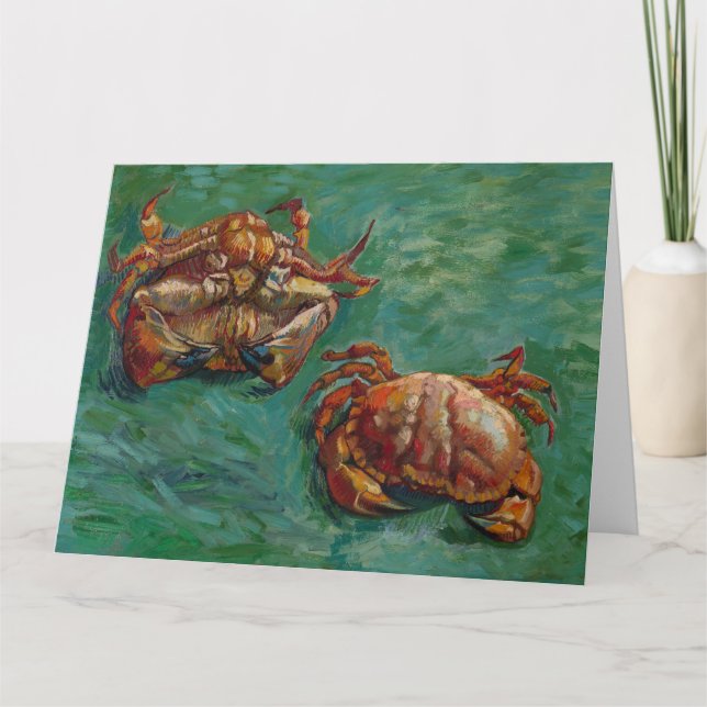 Vincent Van Gogh, Two Crabs Card (Front)