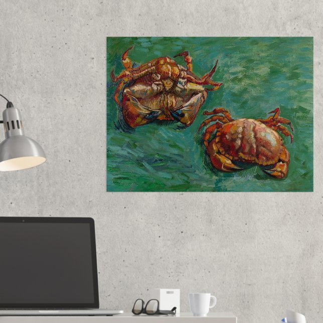 Vincent Van Gogh, Two Crabs Foil Prints (In Situ (Desk 2))
