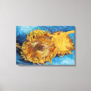 Vincent van Gogh - Two Cut Sunflowers Canvas Print