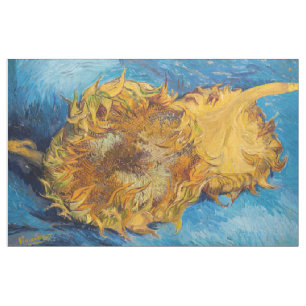 Vincent van Gogh - Two Cut Sunflowers Fabric