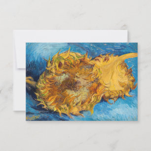 Vincent van Gogh - Two Cut Sunflowers Thank You Card