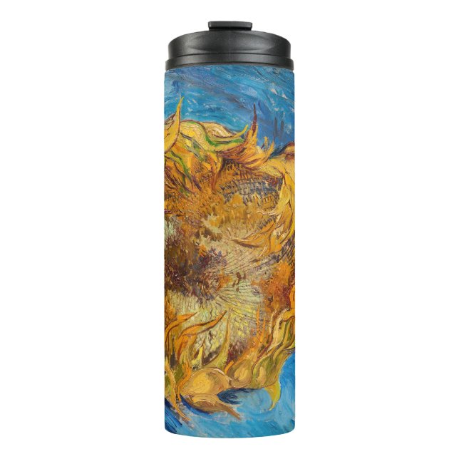 Vincent van Gogh - Two Cut Sunflowers Thermal Tumbler (Front)