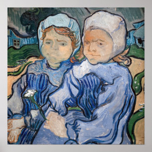 Vincent van Gogh - Two Little Girls Poster